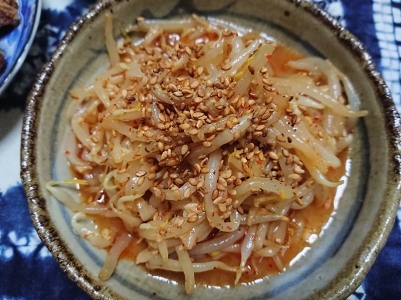 10/25夜勤明け サントリー金麦濃いめのひととき、お墨付き・オレンジチューハイ、味の素冷凍から揚げ、悪魔の壺もやし、自家製カレーライス@自宅_b0042308_17310514.jpg