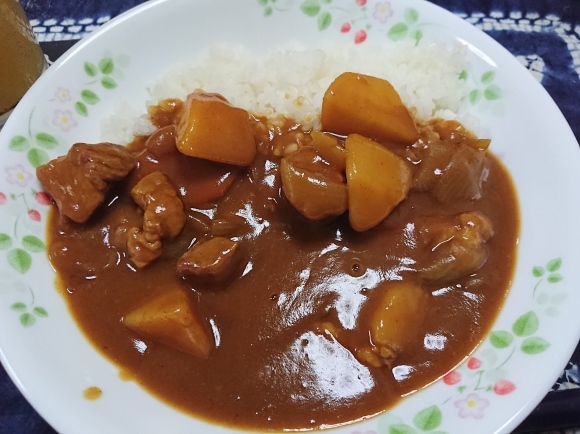 10/25夜勤明け サントリー金麦濃いめのひととき、お墨付き・オレンジチューハイ、味の素冷凍から揚げ、悪魔の壺もやし、自家製カレーライス@自宅_b0042308_17310622.jpg