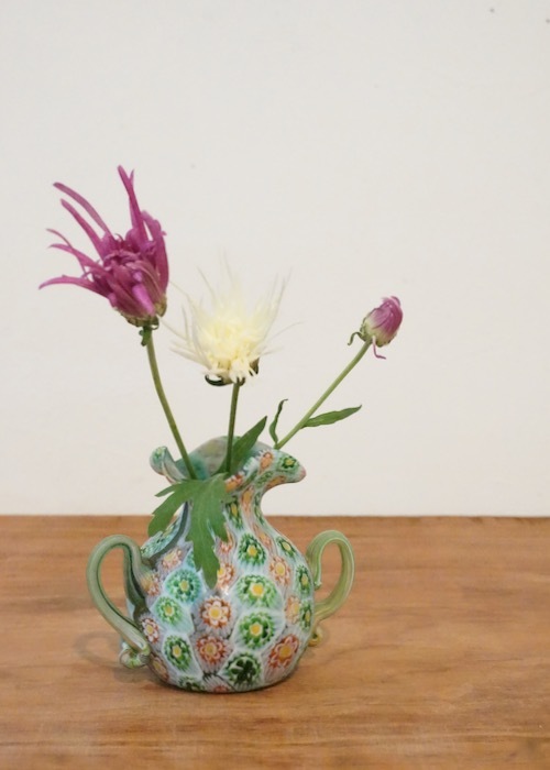 ヴェネチアン　ミルフィオーリ　ミニ花瓶_c0108595_23480595.jpeg