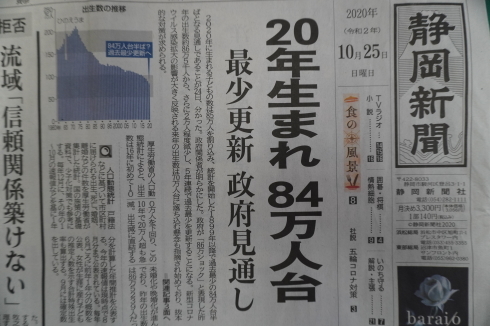 １０／２７　子どもの減少は日本の危機_e0185893_07234693.jpg