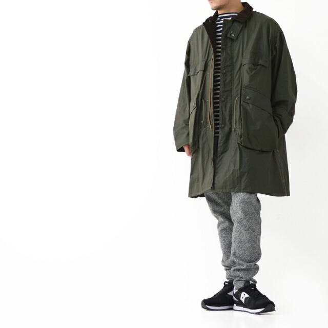 特価品 バブアー 別注 Stand Collar Traveller Coat KAPTAIN SUNSHINE [キャプテンサンシャイン]×Barbour[バブアー