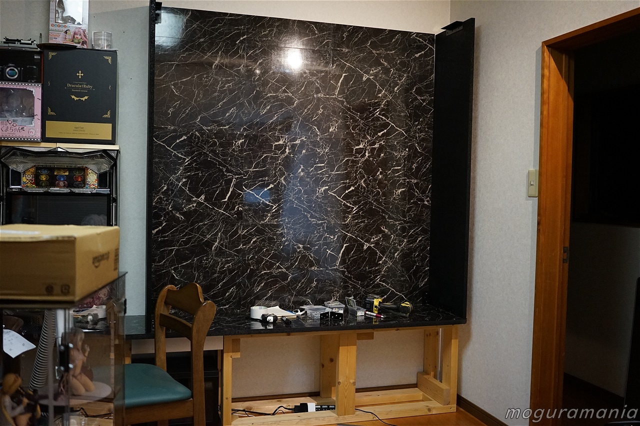 自作フィギュアケース 第二弾 もぐらまにあの模型道