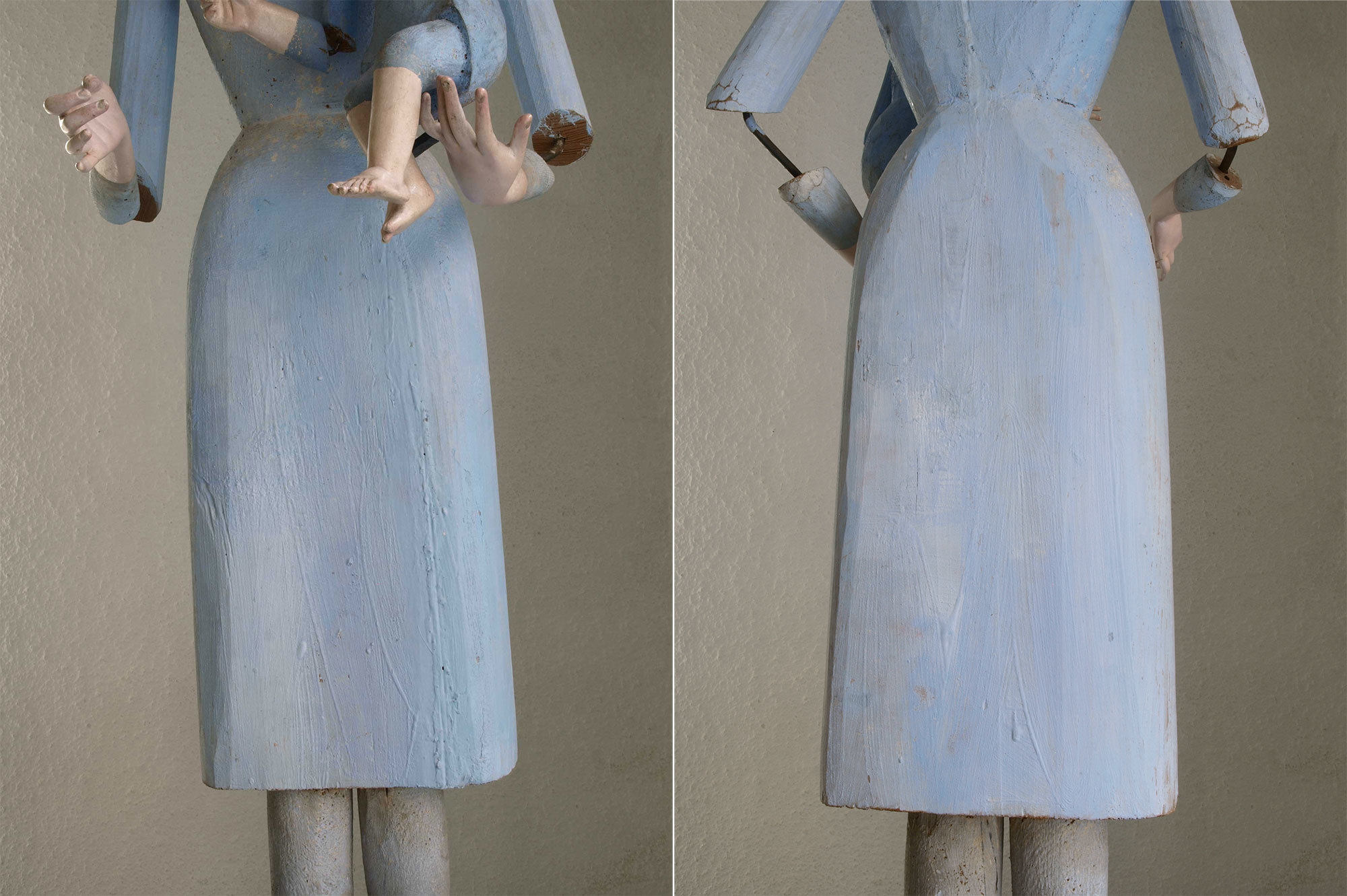 聖母子像 100cm ケージドール /H197_e0324838_03235547.jpg