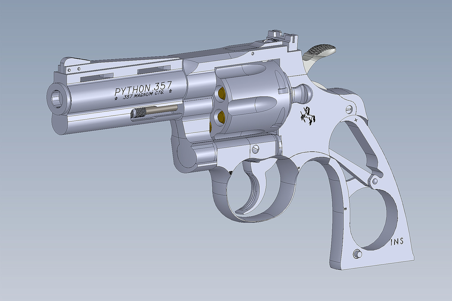 タナカ】 Colt Python .357Magnum 3inch “R-model” HW モデル