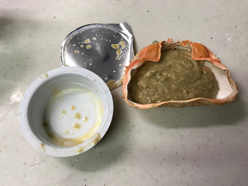 磯丸水産 蟹味噌甲羅焼き テイクアウト 良いことみ っけた