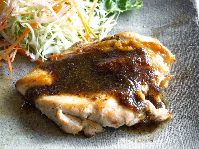 CAFE 幸わう(鶏肉のマスタード焼き)_d0153062_20185023.jpg