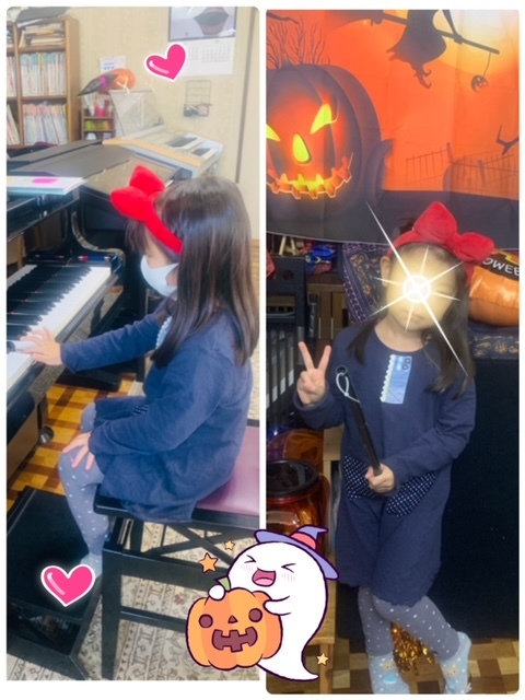 土曜ハロウィン仮装レッスン♪_e0040673_20374571.jpg