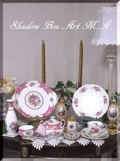紅茶グッズでお迎えね Spring Road Shadow Box Art