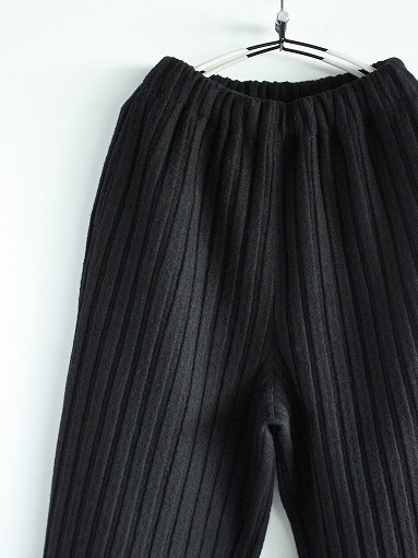 Cale　Wool Felt Stripe Easy Pants / Black_b0139281_16382657.jpg