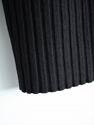 Cale　Wool Felt Stripe Easy Pants / Black_b0139281_16382663.jpg