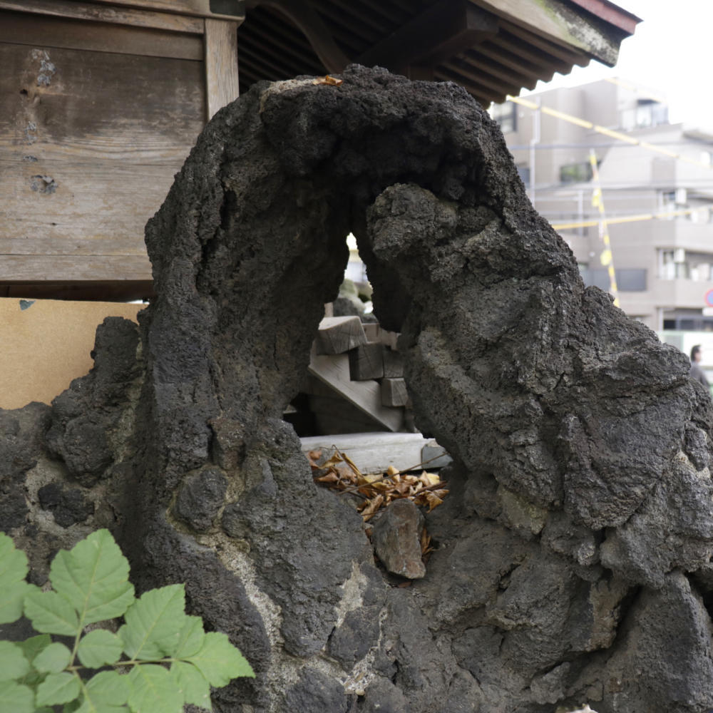 雑司ヶ谷駅近くの稲荷神社に富士塚の痕跡_c0060143_18435405.jpg