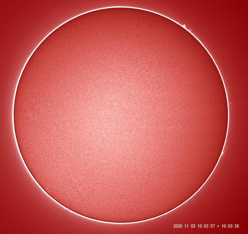 11月3日の太陽_e0174091_12504102.jpg