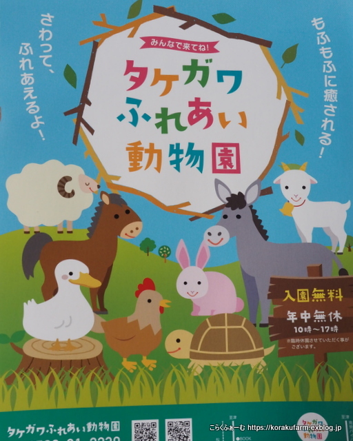 タケガワふれあい動物園のロバ イーヨーくんに会いに こらくふぁーむ