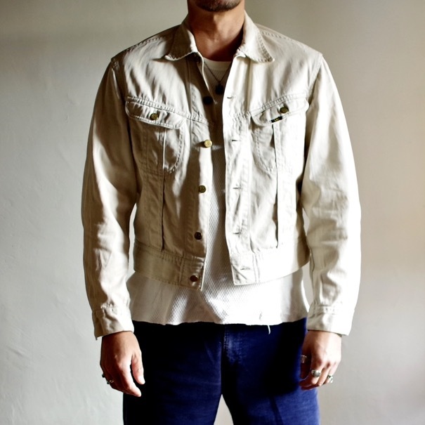 1970s Lee 100 - J WESTERNER Cotton Satin Jacket : biscco 1970s Lee 100 - J WESTERNER Cotton Satin Jacket : biscco