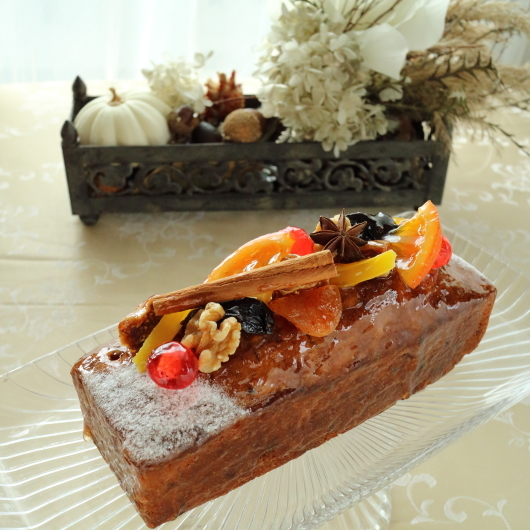 フルーツケーキ　紅茶マカロン　パンナコッタのレッスン_d0210450_14332397.jpg