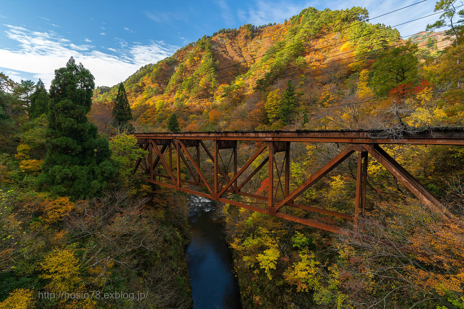 廃鉄橋の秋風景 デジタルで見ていた風景 廃鉄橋の秋風景 デジタルで見ていた風景