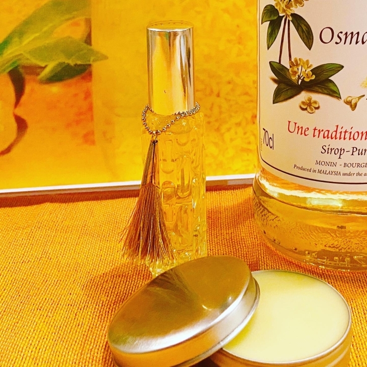 金木犀の香水 アロマバームづくりありがとうございました Ayakoishii Samasamaaroma