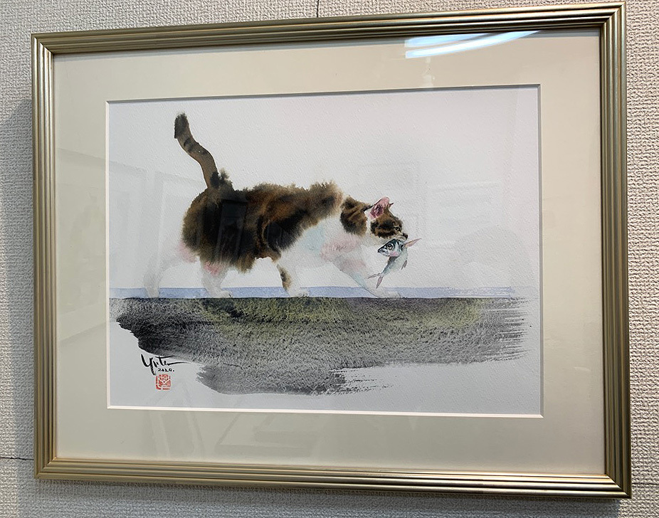 村上ゆたか☆猫の水彩画展スタートします(*≧∀≦*) 】 : デルフトブルー☆