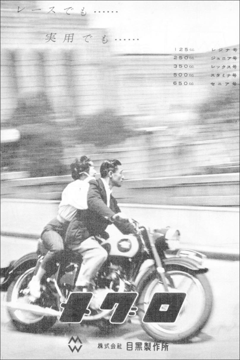 1958年二輪車・バイク広告集(113) メグロ号 : モーターサイクルフォーラム中部 (我が国の二輪車の勃興期を忠実に伝える）