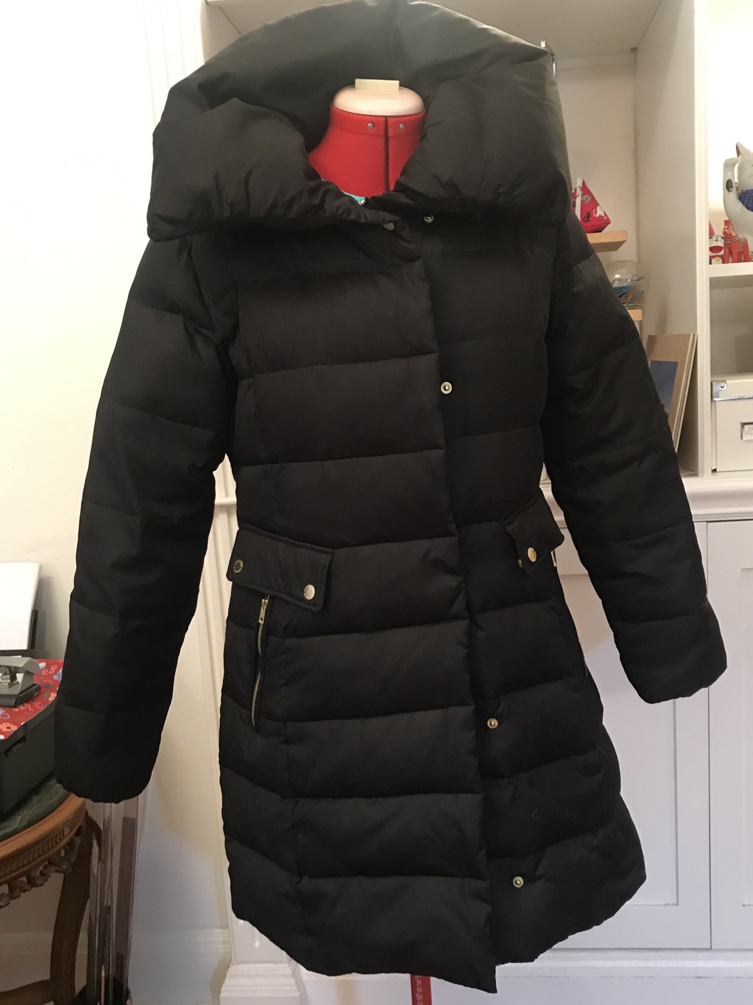 ダウンコートのお直し 襟をリメイクしてみました Sew Easy New York