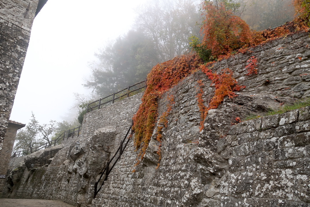 霧深く紅葉きれいな聖なる森、トスカーナ ラヴェルナ_f0234936_06415757.jpeg