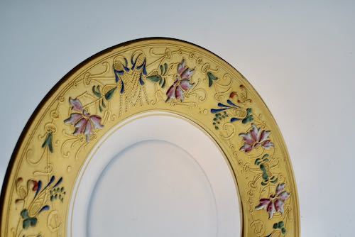 モーゼル　金縁＆エナメル彩　プレート_c0108595_23014807.jpeg