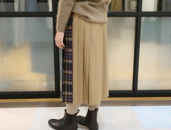 2020年オニールオブダブリン73cm丈2個ベルトウールキルトスカート_c0227633_15133233.jpg