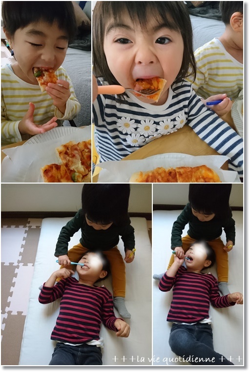 型いっぱいの大きいピザと月曜日は仕事をしてリフレッシュ!隣の芝生は青く見える!?_a0348473_02573973.jpg