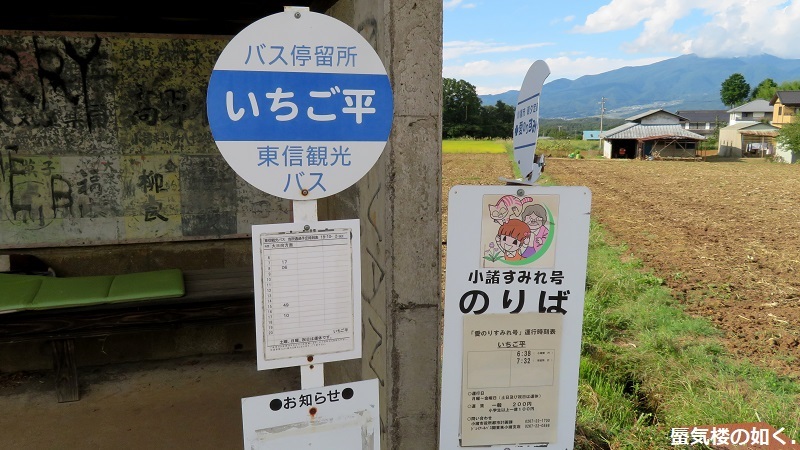 バスの終点へ行こう015 再び小諸市と東御市の境界いちご平バス停へ(R020914)_e0304702_19073907.jpg