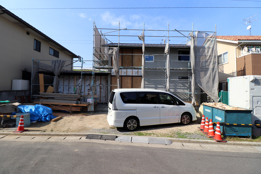 鉄骨階段取付/土手下の住宅/倉敷_c0225122_22590409.jpg