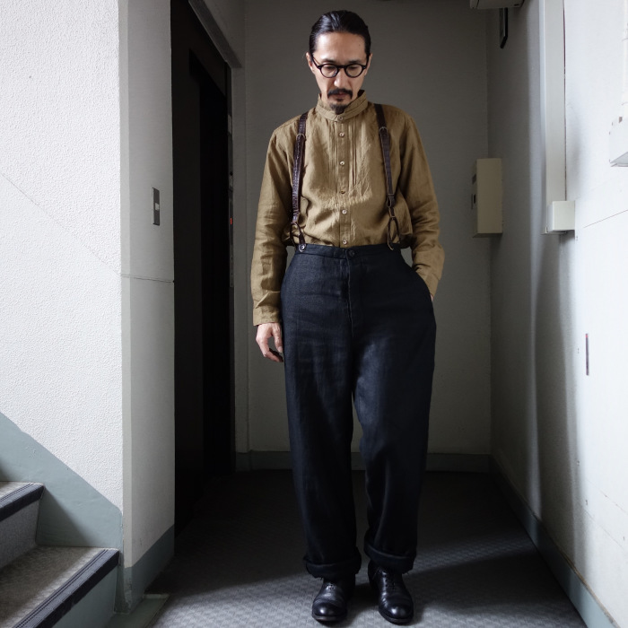 1月の製作 / classic heavylinen trousers_e0130546_12364474.jpg