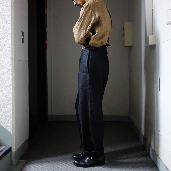1月の製作 / classic heavylinen trousers_e0130546_12370332.jpg