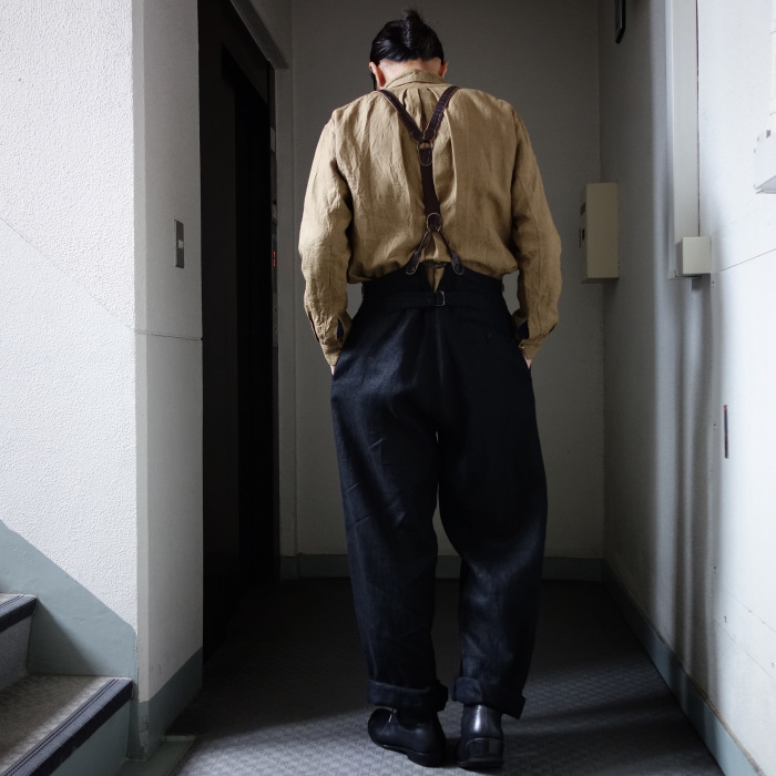 1月の製作 / classic heavylinen trousers_e0130546_12372078.jpg