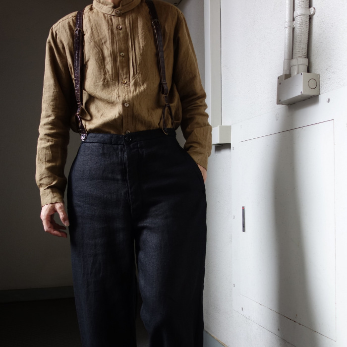 1月の製作 / classic heavylinen trousers_e0130546_12375255.jpg
