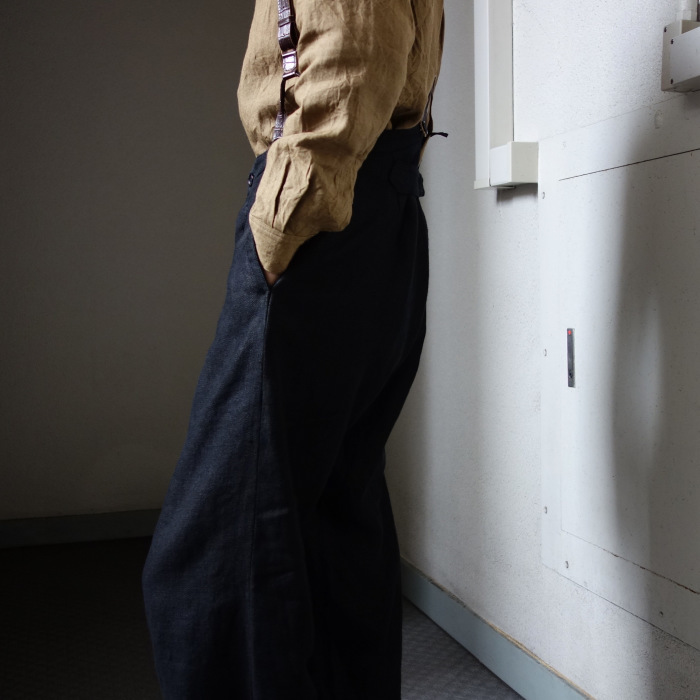 1月の製作 / classic heavylinen trousers_e0130546_12381014.jpg