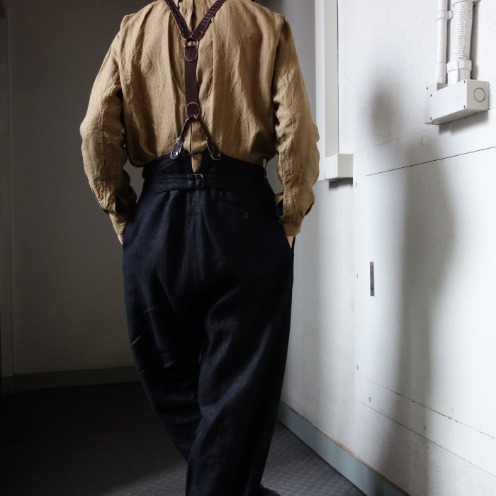 1月の製作 / classic heavylinen trousers_e0130546_12384157.jpg