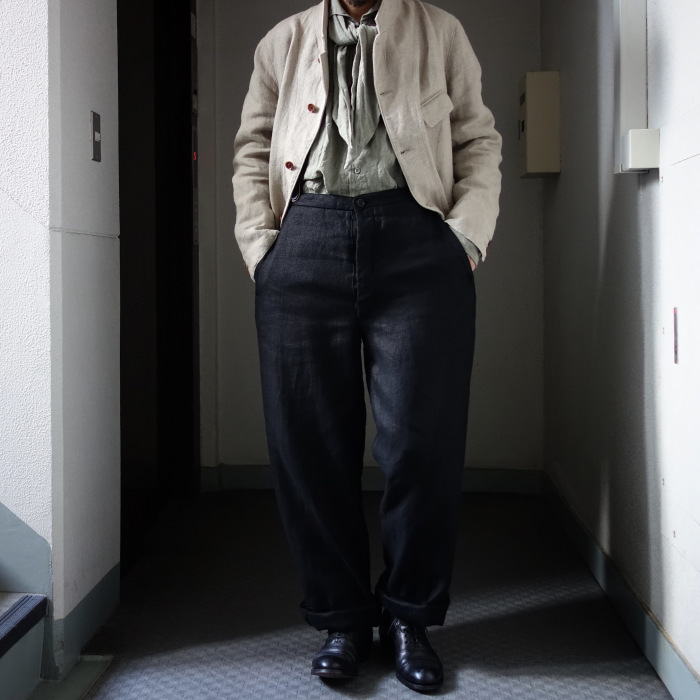 1月の製作 / classic heavylinen trousers_e0130546_12391003.jpg