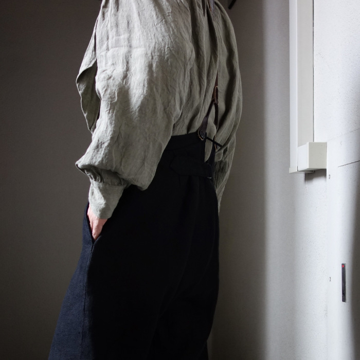 1月の製作 / classic heavylinen trousers_e0130546_12400098.jpg