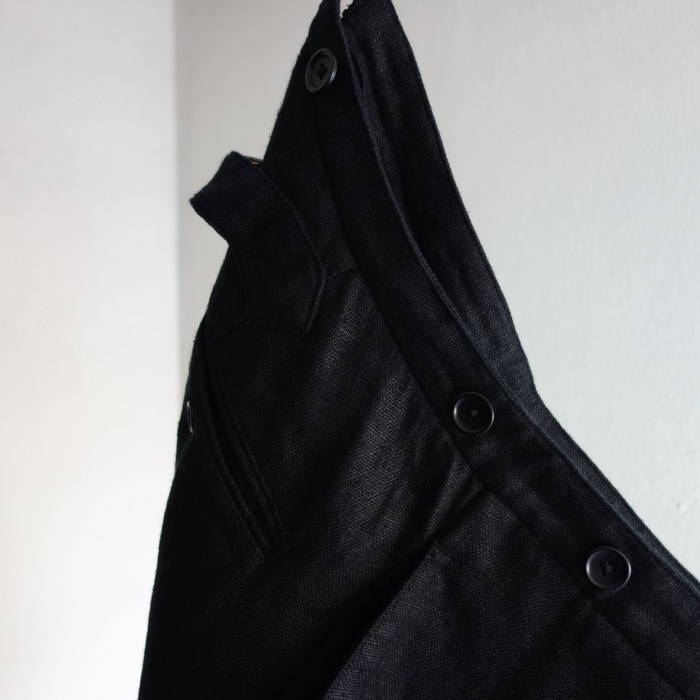 1月の製作 / classic heavylinen trousers_e0130546_12481776.jpg