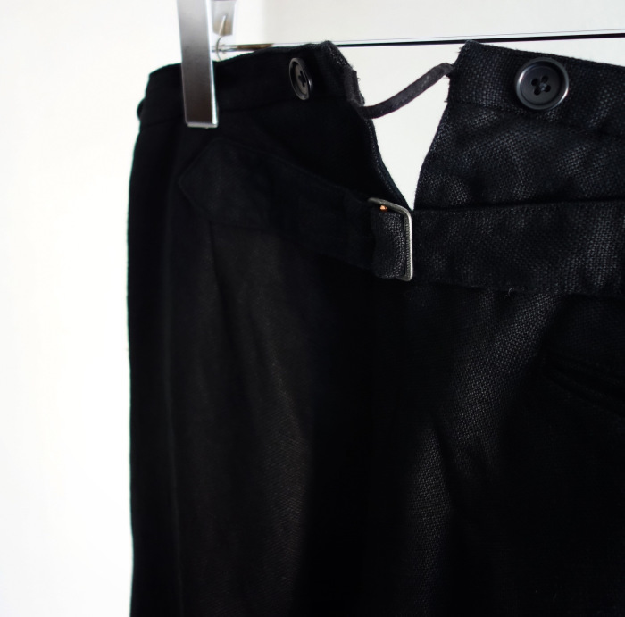 1月の製作 / classic heavylinen trousers_e0130546_12525824.jpg
