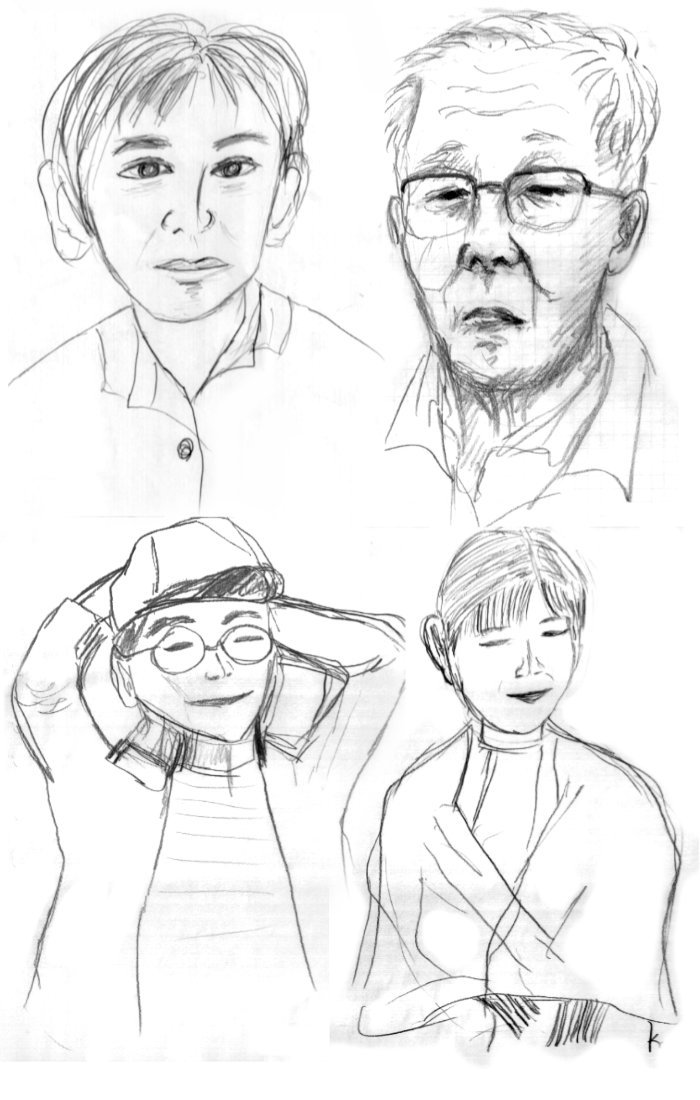 第75回人物スケッチ会のご報告 その5 プチ撮り福岡そしてスケッチ 博多人物スケッチ会 街角人物デッサン