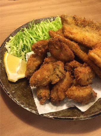 牡蠣フライ 太刀魚フライ シーザーサラダ 我楽多工場分室 2
