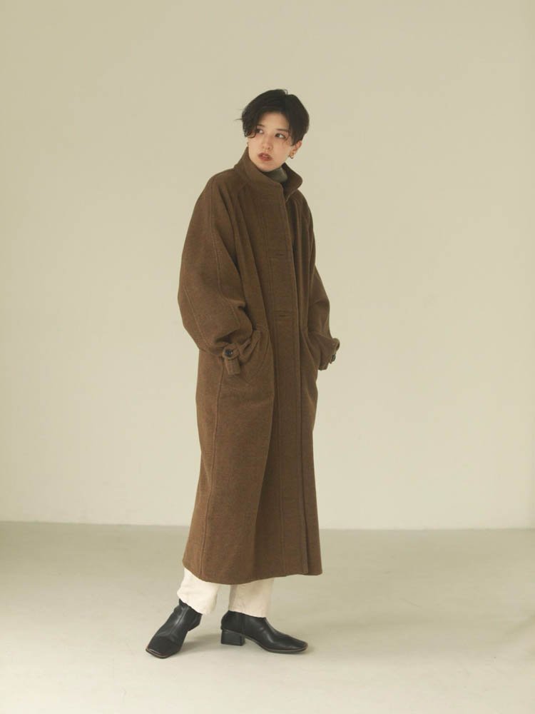 2024爆買いwool raglan coat todayful ロングコート