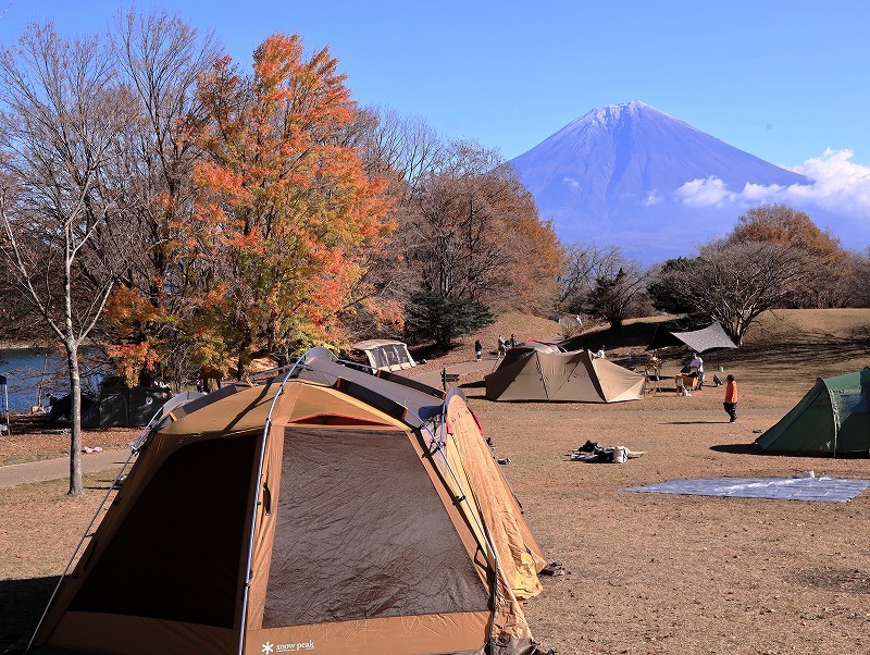 田貫湖の紅葉 富士山大好き 写真は最高