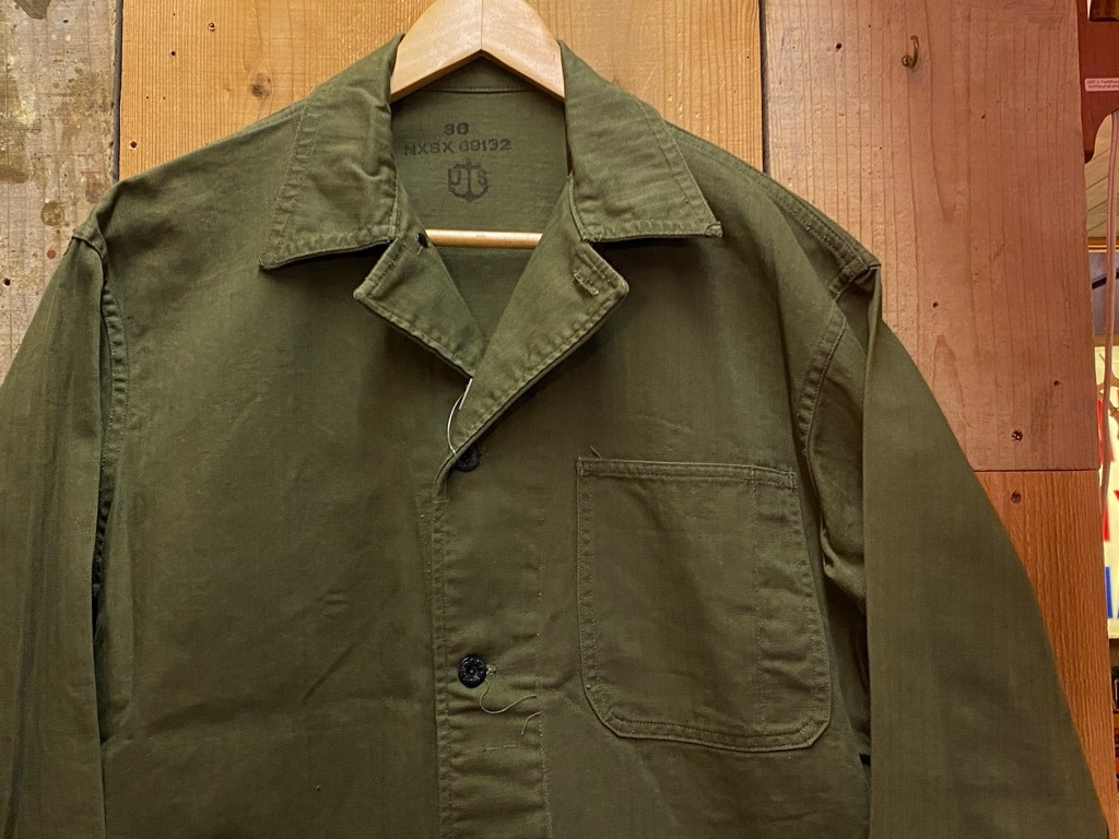 ビンテージ hbt n-3 ジャケット　美品 WW2 U.S.NAVY N-3 HBT UTILITY JACKET（42/DEADSTOCK） - 古着屋
