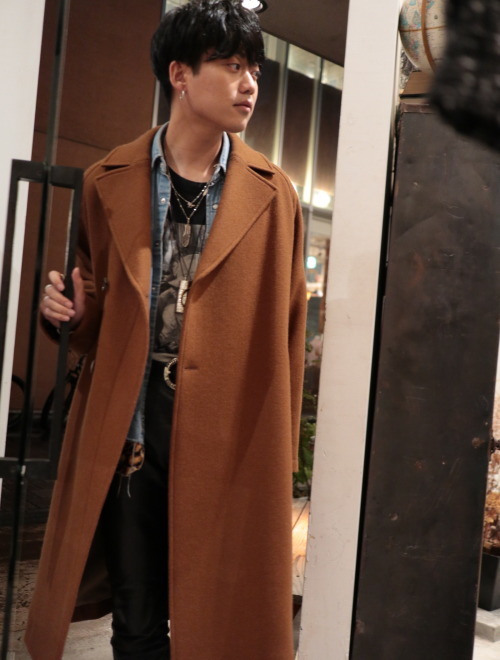 ブルー×レッド 20AW wellder チェスターコート ロングコート