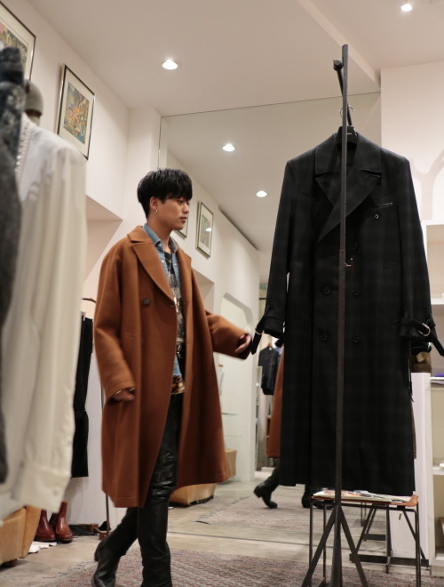 WELLDER - Double Breasted Balmacaan Coat : BIRTH DAY WELLDER - Double Breasted Balmacaan Coat : BIRTH DAY