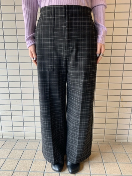 QTUME▽ストレッチチェックプレスPants▽_e0269968_15593765.jpg