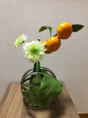 鬼ゆず!! 枝、葉付きみかん!_c0165824_22031658.jpg