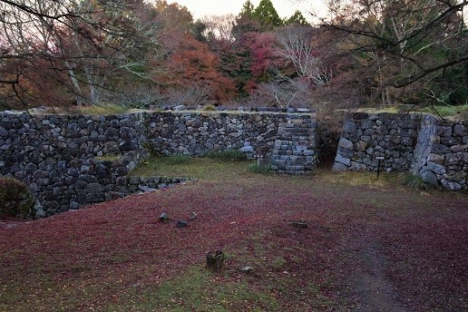 落葉の山城の夜明け　　高取城址_c0303868_14130182.jpg